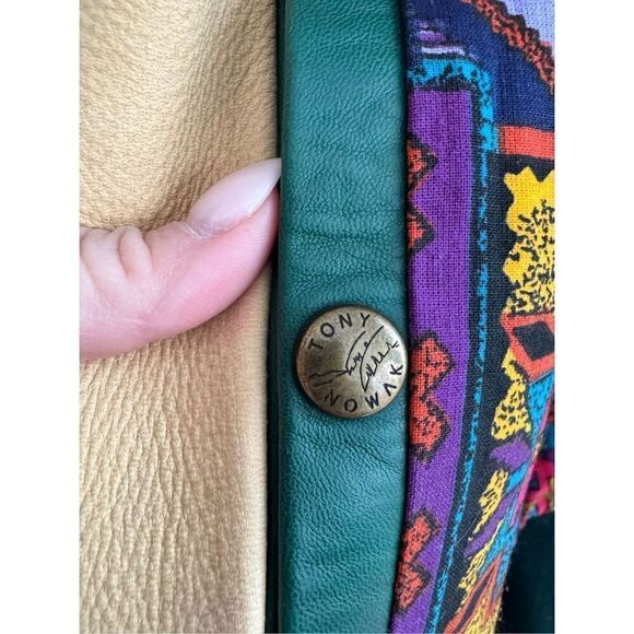 Tony Nowak Collection Country Star Hollywood Vintage Leather Retro Jacket, Large - Picture 10 of 12